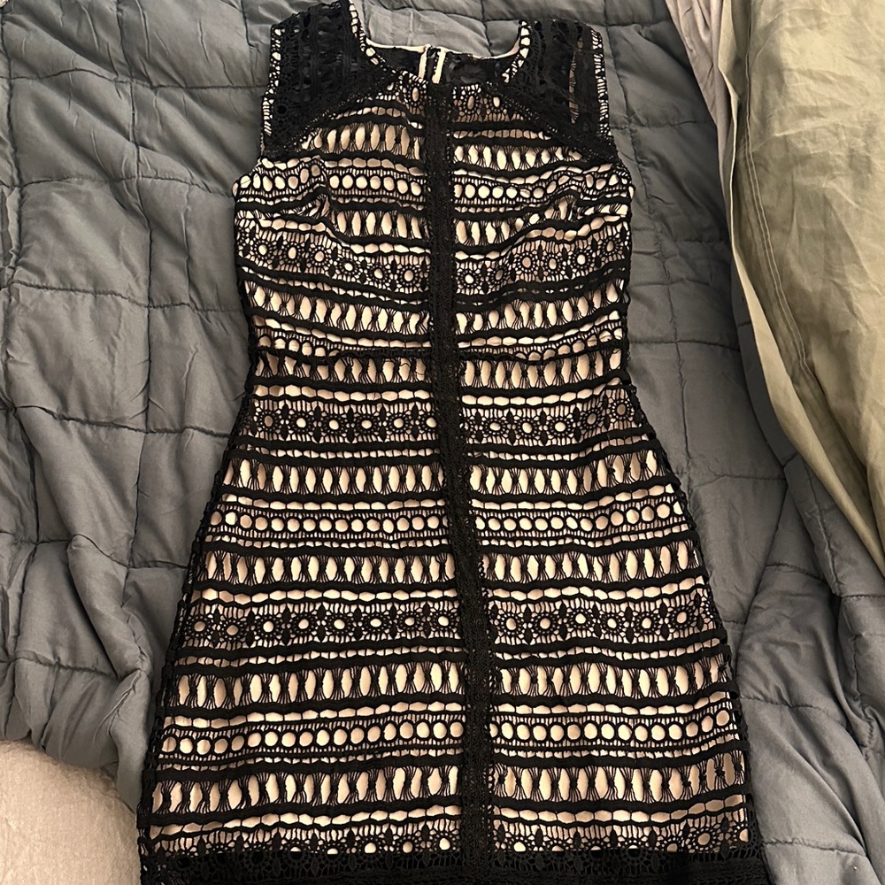 Francesca’s Black Lace Dress